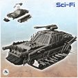 1-PREM.jpg Post-apo tracked vehicle with triple weapons and improvised window guards (11) - Future Sci-Fi SF Post apocalyptic Tabletop Scifi