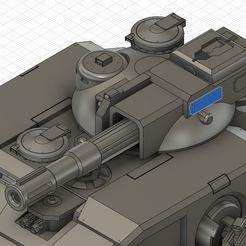 Ejection-Port-Cover.png Free STL file Three Headed Main Battle Tank Battle Cannon and Ammo Drum・Object to download and to 3D print, TheOuterCircle