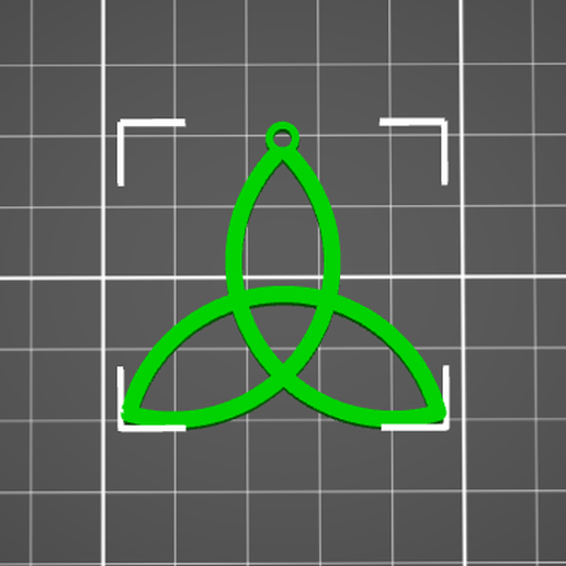 Irish symbol, Celtic symbol, Triqueta, HANGER FOR NECKLACE, JEWELRY, EAR RINGS, KEY HANGER, CHARM 3D model