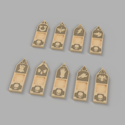 Wound Marker v16.png Free 3D file Space Marine First Founding Chapter Wound Markers for Warhammer 40k・3D printer design to download