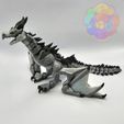 wyvern_03_wm2.jpg Wyvern - Flexi Articulated Dragon (print in place, no supports)