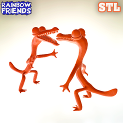 111.png Orange from Rainbow Friends - ROBLOX. Two STL Model.