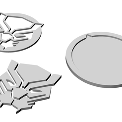 1.png Free STL file Black Panther Coasters・3D printable design to download