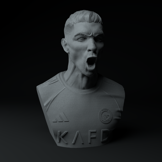 Cristiano Ronaldo Al Nassr Premium 3D Bust STL