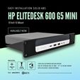1.jpg Rack Mount for HP EliteDesk 600 G5 Mini PC - 10" 1U VESA 100mm Design - 3D Print without Supports