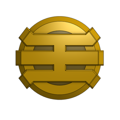 Zeo1.png STL file Ohranger - Power Rangers Zeo - Kingranger - Gold Ranger - Emblem・Template to download and 3D print, Giveemtoyskid