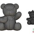Valentine-Knitting-Bear-and-Pendant-23.jpg Valentine Knitting Bear and Pendant 3D Printable Model