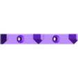 brood_box_spacers_bottom_2frames_v2.stl Beehive broodbox frame spacers - Simplex