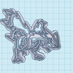 646-Kyurem.png STL file Pokemon: Kyurem Cookie Cutters・3D printer design to download, dragconiacreations