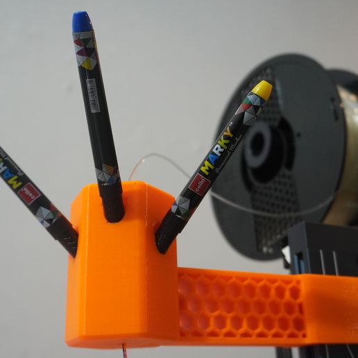 🪢 Universal 6 Marker FIlament Colorizer・Free STL File for 3D printing・Cults