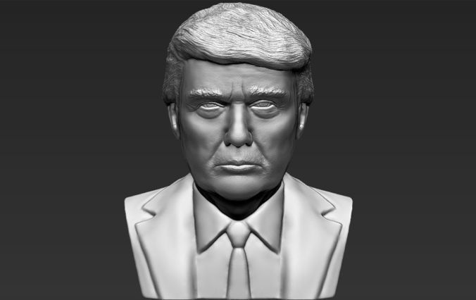 president-donald-trump-bust-ready-for-full-color-3d-printing-3d-model-obj-mtl-stl-wrl-wrz (25).jpg Download STL file President Donald Trump bust 3D printing ready stl obj • Model to 3D print, PrintedReality