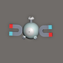 Untitled-7.png Бесплатный 3D файл Magnemite Pokemon Fanart Model・3D-печатная модель для загрузки