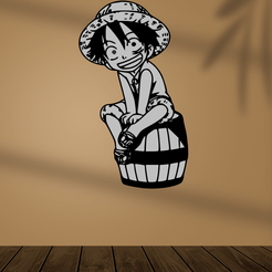 Luffyv2.png Download STL file Luffy DECORATIVE PENDANT HELP ME WITH 1 LIKE • 3D print object, diegox484