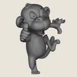 Monkey-Toy-Print-Ready-3D-Model-04.jpg Affe Spielzeug Print Ready 3D Modell