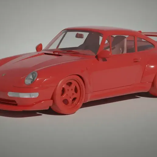 Porsche 911 GT2 (993) – 1995 Race Sport Coupe STL 3D Print Model