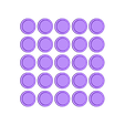 Disc5x5.stl Archivo STL gratis Connect Four, Pattern Game・Diseño de impresión 3D para descargar