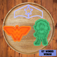 wonder-woman-kit.png Kit Wonder Woman / kit mujer maravilla cortadores de galleta