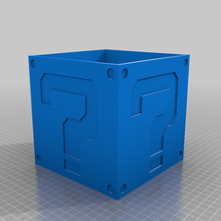 question_mark_box_base.png Free STL file Mario question mark box 150x150x150・Template to download and 3D print, rgriff000