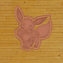 untitled.png Datei STL COOKIE CUTTER Eevee-Pokemon・Design für 3D-Drucker zum herunterladen
