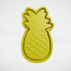 push-diseño.png Archivo STL molde para silicona anana・Objeto imprimible en 3D para descargar