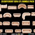 sofa-3d-printing-diorama-minis-miniatures-3d-printing-bundle-2.jpg 20 различных диванов STL Diorama Collection Pack-Bundle
