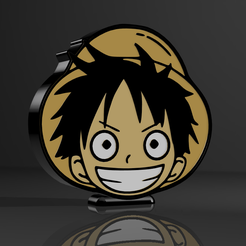 1.png Fichier 3D Lampe Luffy V2・Modèle imprimable en 3D à télécharger