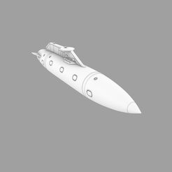 F16-FUEL-TANK-7-72-SCALE.jpg STL file 600 gallons Fuel tank for F-16 Falcon 1/72 scale・3D printable model to download, rise144models