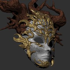 Detailed.jpg Wendigo Forest Spirit Mask