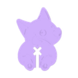 Dog Butt Bread Clip.stl Dog Butt Bread Tag/Clip Funny
