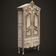 8.jpg Antique Wardrobe - Vintage Closet - Rustic - French Rococo Style