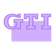 gtı 16v - Part 3.stl Texto GTI 16V