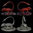 Agascorpion-statue-1.jpg Agascorpion hell monster statue fantasy agama / Scorpio POSE 1