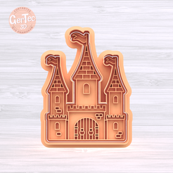 1.286.png STL-Datei PRINCESS CASTLE Ausstechform mit Stempel / Ausstechform PRINCESS CASTLE・3D-druckbares Design zum Herunterladen