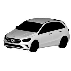 1.png 3D file Mercedes Benz B class・3D printer model to download