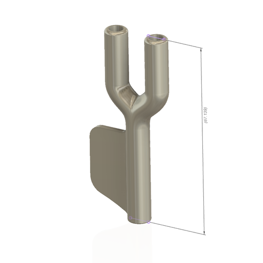 snuffer-04 v1-d21.png Download STL file tobacco snuffer inhalation tube with blade Two Hose Snuff Tube Snorters Double Tube Sniffer vts04 for 3d-print and cnc • Template to 3D print, Dzusto
