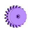 SpurGearwithSpool.STL Free STL file High Power Propeller Launcher・Object to download and to 3D print