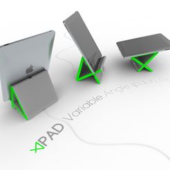 3.jpg STL-Datei Apad | Variable Angle Ipad Dock kostenlos・Design zum 3D-Drucken zum herunterladen