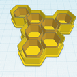 honeycomb-cutter-1.png Bee cutters, bees and honeycomb pattern Cookie cutter, Polymer Clay Cutter, earrings, SET 3 pcs