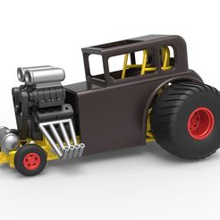 1.jpg 3D file Diecast Mini Rod pulling tractor 5 Scale 1:25・3D print design to download, CosplayItemsRock