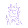 rick.stl Rick Sanchez Silhouette remix remix