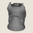 Pit-Bull-Dog-Face-Vase-06.jpg Vaso com cara de cão Pit Bull Modelo 3D pronto para impressão