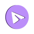Telegram Logo.stl multicolor social medial logo boxes