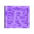 (R) 1 Piece.stl Rustic Picture Frame Alphabet