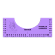 TODDLER TSHIRT CENTRE RULER  CENTIMETERS.stl T-shirt center rulers (or alignment guides)