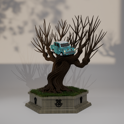 Whomping Willow with Car