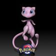 Mew-01.jpg Mew (v1) Pokémon figurine - 3D print model