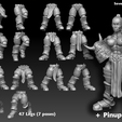 Previews_LegsAndPinup.png Space Opera - Psytauran Elite Warriors (Modular Army builder)