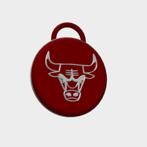 🗝️ Chicago Bulls Keychain (NBA)・Free STL File for 3D printing・Cults
