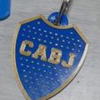 1000078545.jpg STL file Boca Juniors keychain・3D print object to download