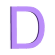 D 150.stl Alphabet Letter H150mm EP 10mm